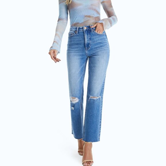 Bayeas Butt Lifting Distressed BYT5168 size 14W Petite - Picture 4 of 16